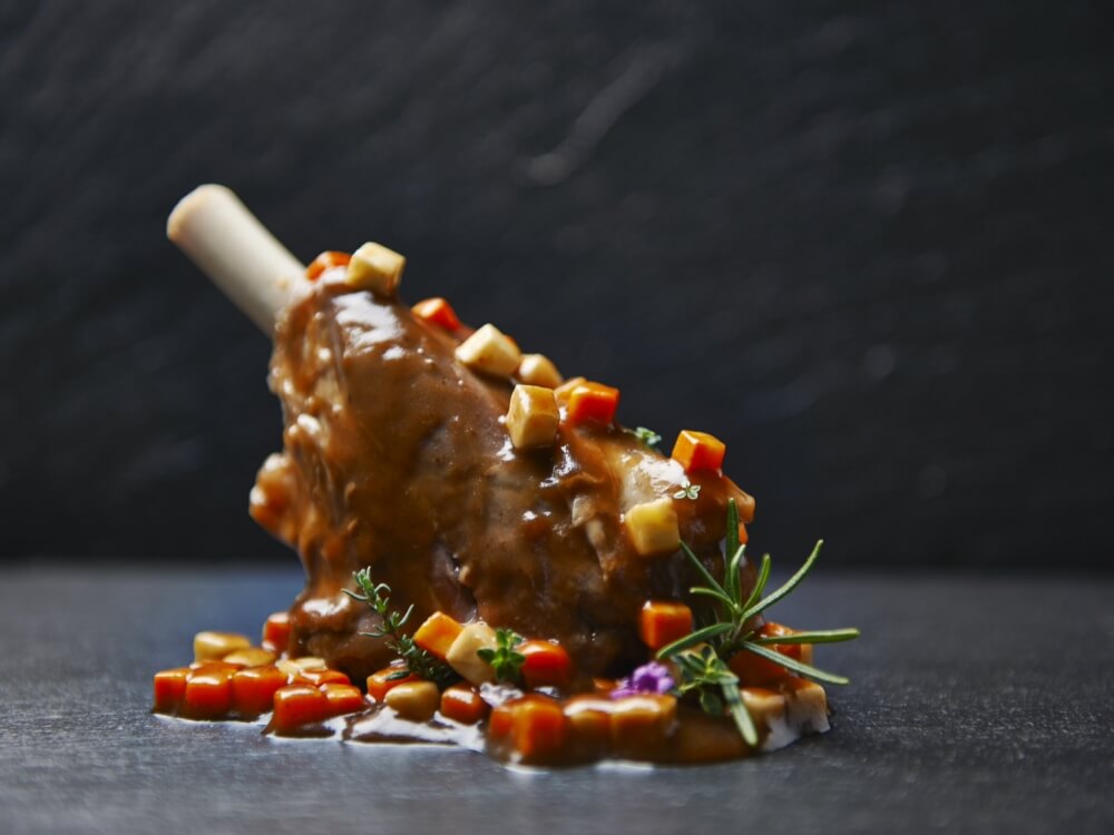 Stinco di agnello con gli occhiali di Funes